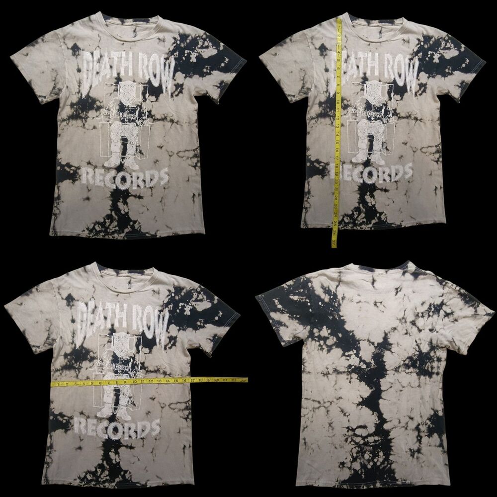 Death Row Records Tie Dyed Tee T-Shirt Size S 100% Cotton 2021 Ripple Junction